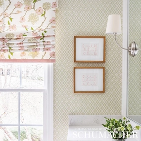 Schumacher Harbury Trellis Wallpaper 
