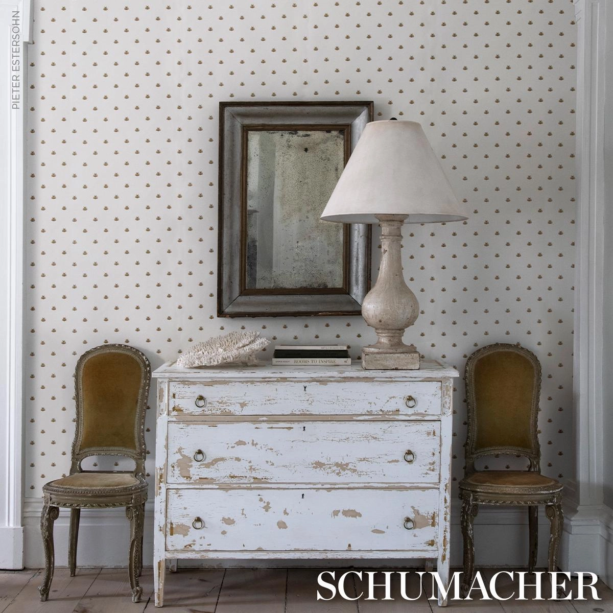 Schumacher Hubert's Bees Wallpaper 