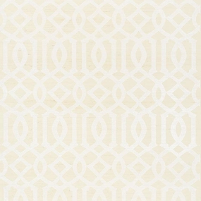 Schumacher Imperial Trellis Sisal Wallpaper 