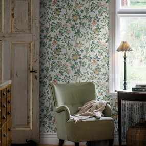 Schumacher Ingrid Marie Print Wallpaper 