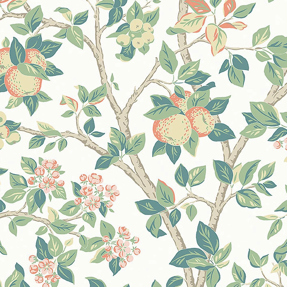 Schumacher Ingrid Marie Print Wallpaper