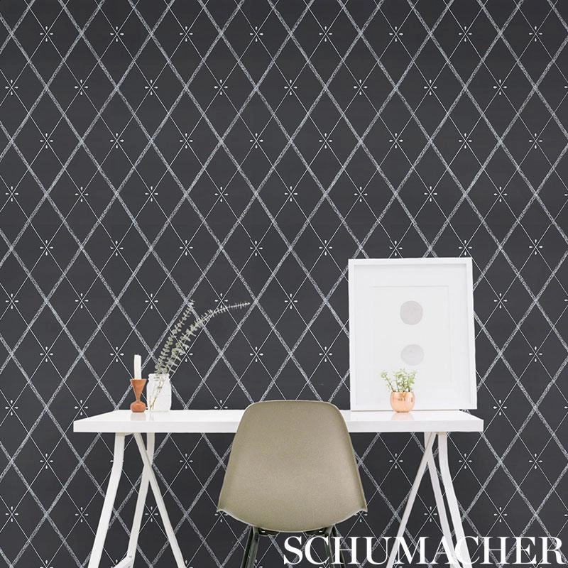 Schumacher Kasumi Diamond Wallpaper 