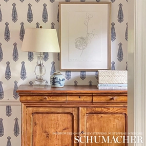 Schumacher Katara Paisley Wallpaper 
