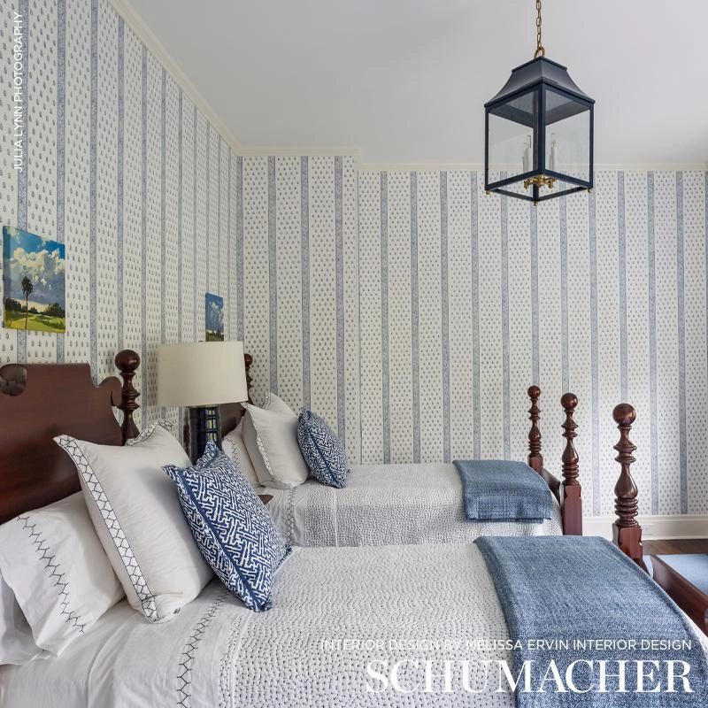 Schumacher Katsura Stripe Wallpaper