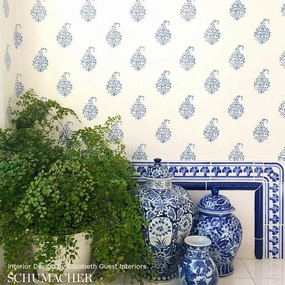 Schumacher Kerala Paisley Wallpaper 