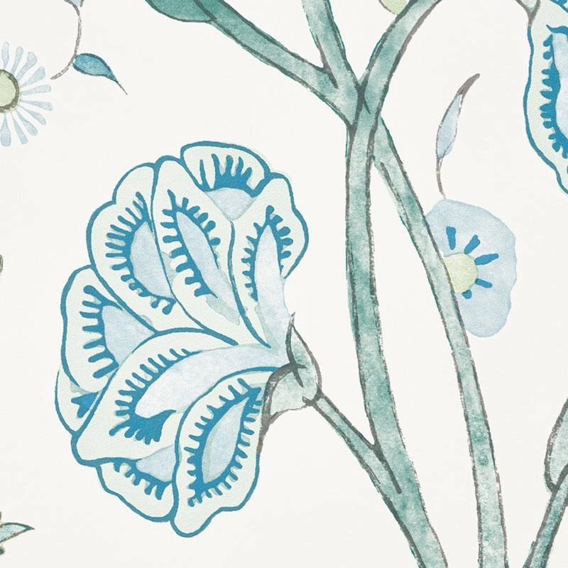 Schumacher Khilana Floral Wallpaper