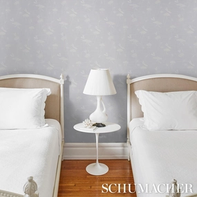 Schumacher La Libellule Silk Wallpaper 