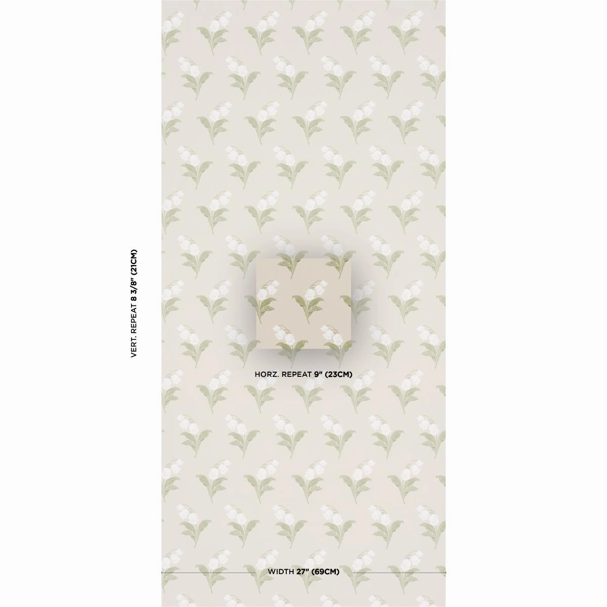 Schumacher Lily Of The Valley Wallpaper
