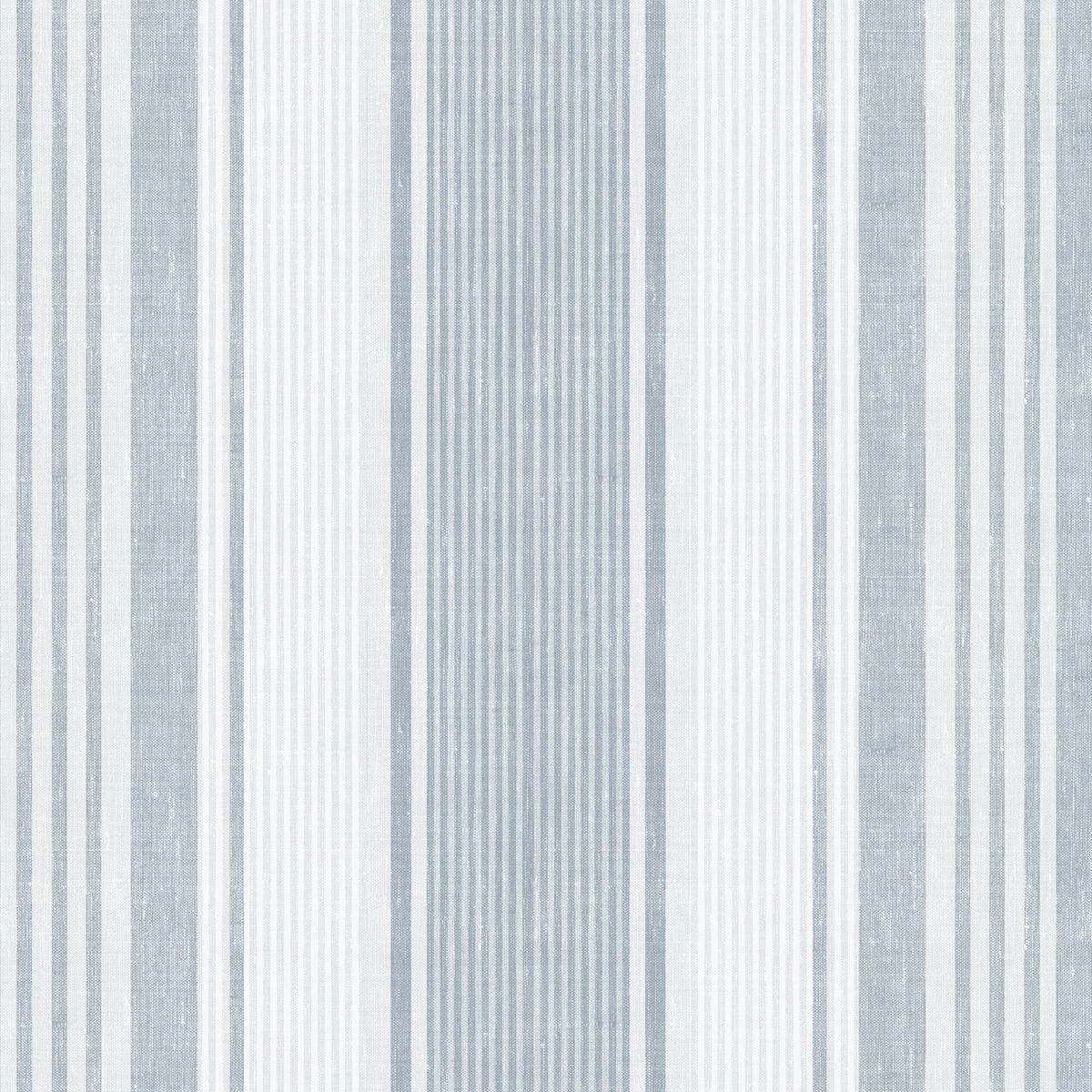 Schumacher Linen Stripe Wallpaper