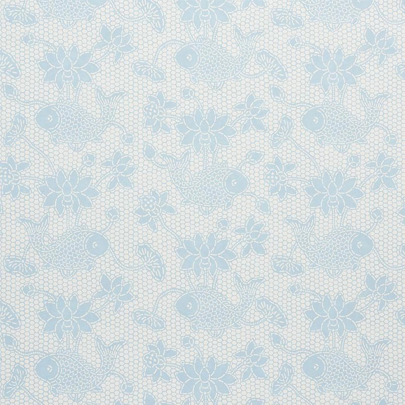 Schumacher Lotus Batik Wallpaper