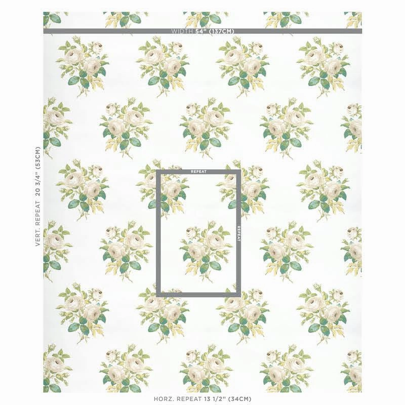 Schumacher Loudon Rose Wallpaper