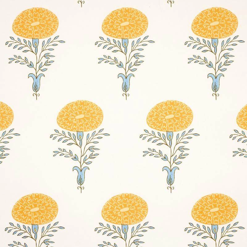 Schumacher Marigold Wallpaper