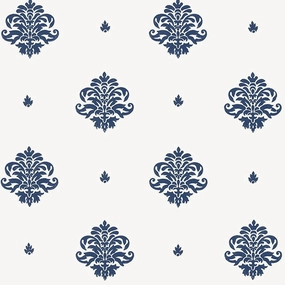 Schumacher Mayla Damask Wallpaper 