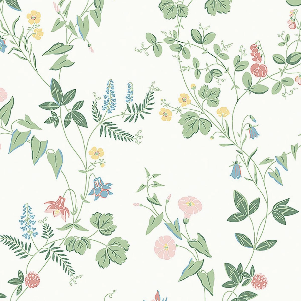 Schumacher Midsummers Eve Print Wallpaper