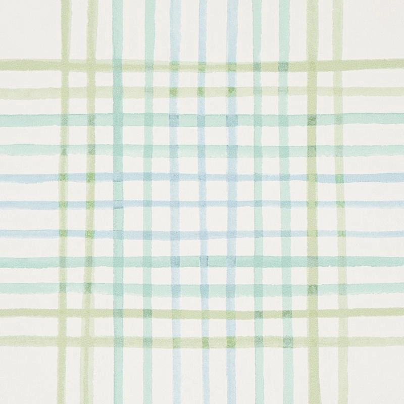 Schumacher Minerva Plaid Print Wallpaper