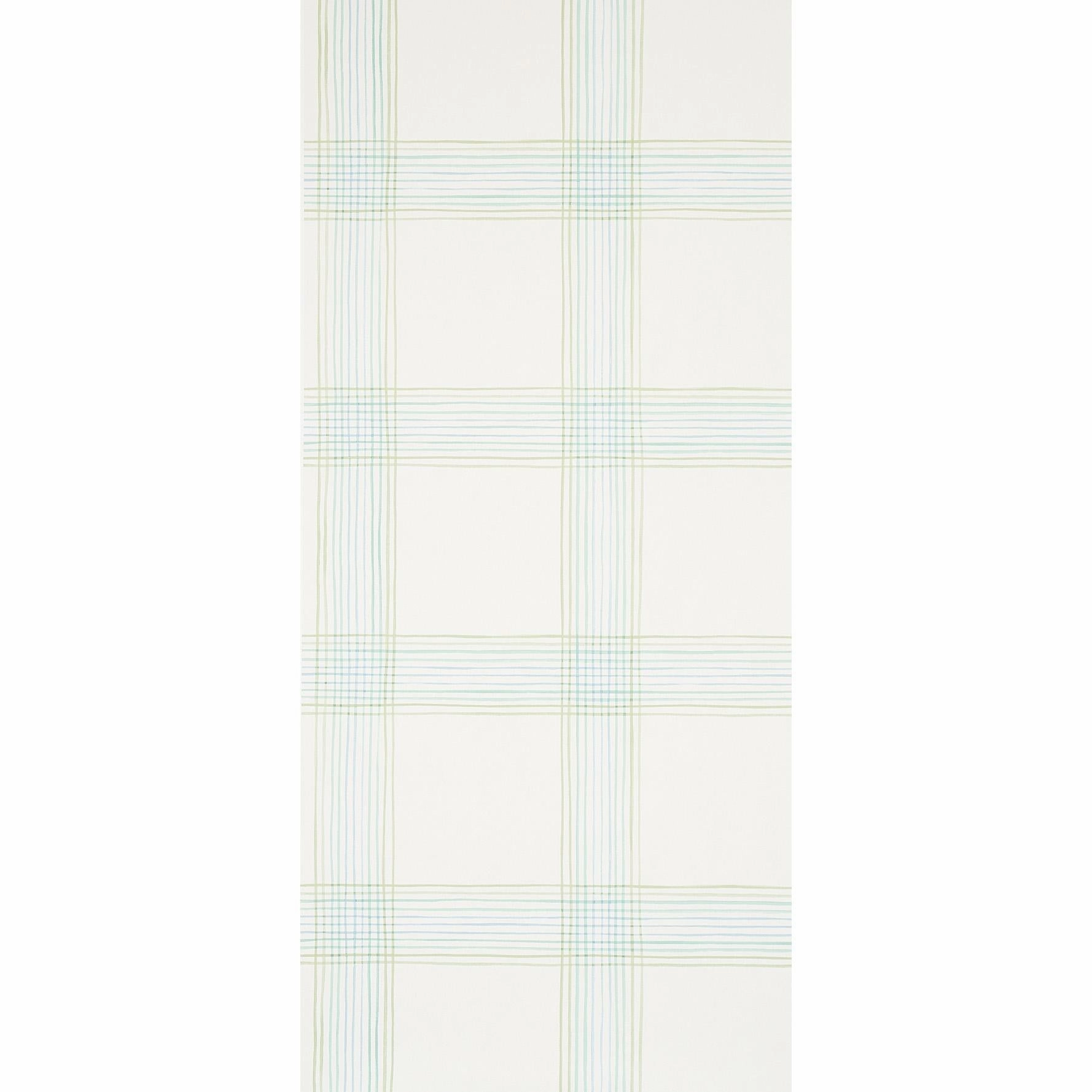 Schumacher Minerva Plaid Print Wallpaper