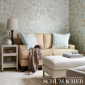 Schumacher Ming Cherry Blossom Wallpaper 