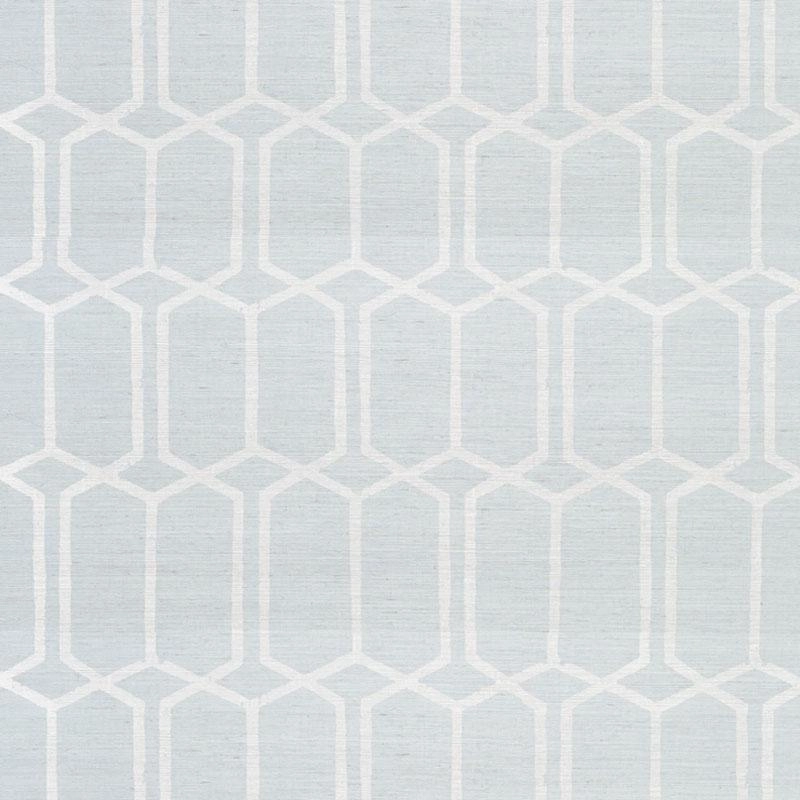 Schumacher Modern Trellis Sisal Wallpaper