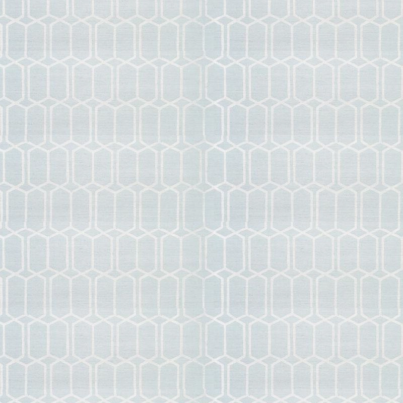 Schumacher Modern Trellis Sisal Wallpaper