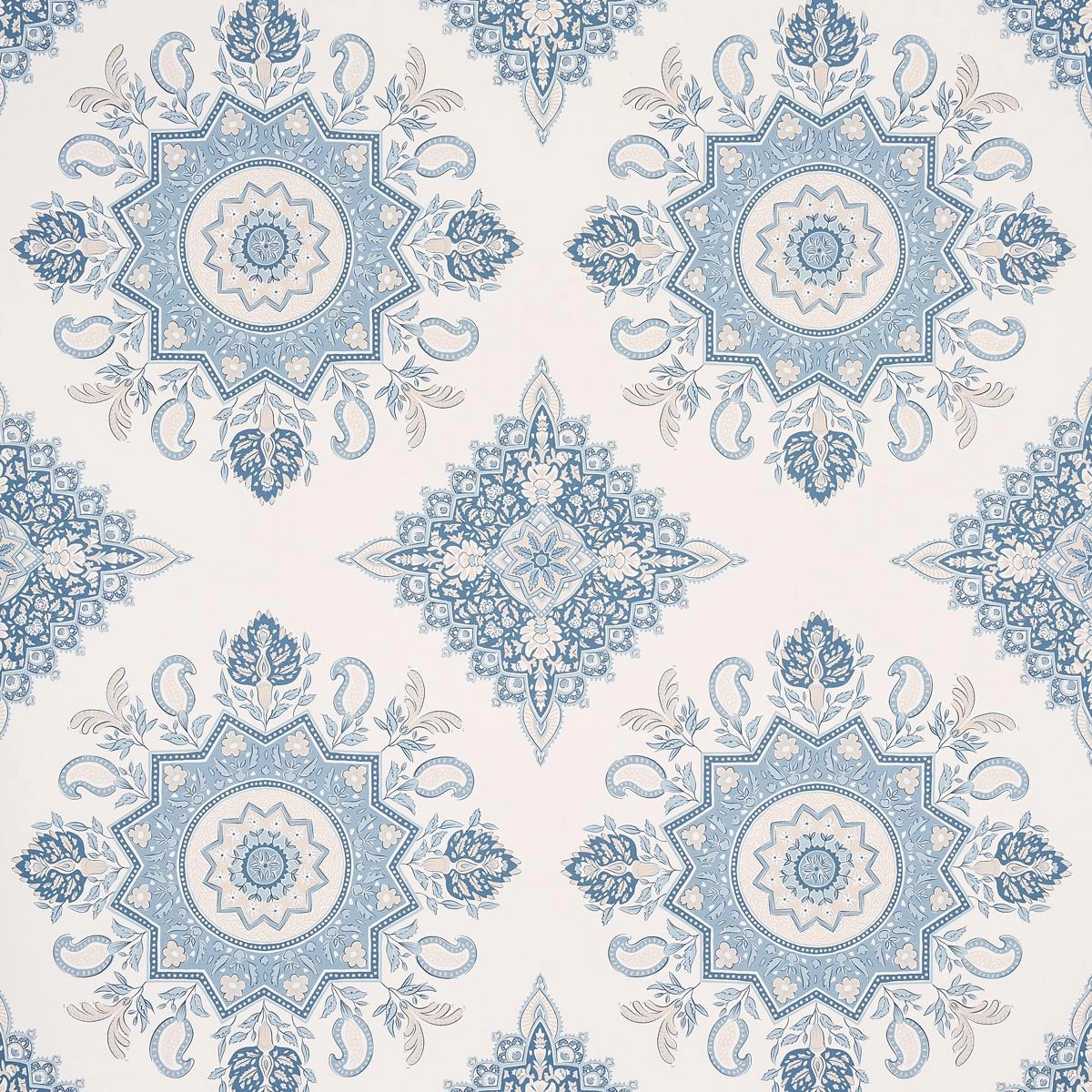 Schumacher Montecito Medallion Wallpaper