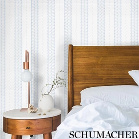 Schumacher Nauset Stripe Wallpaper 