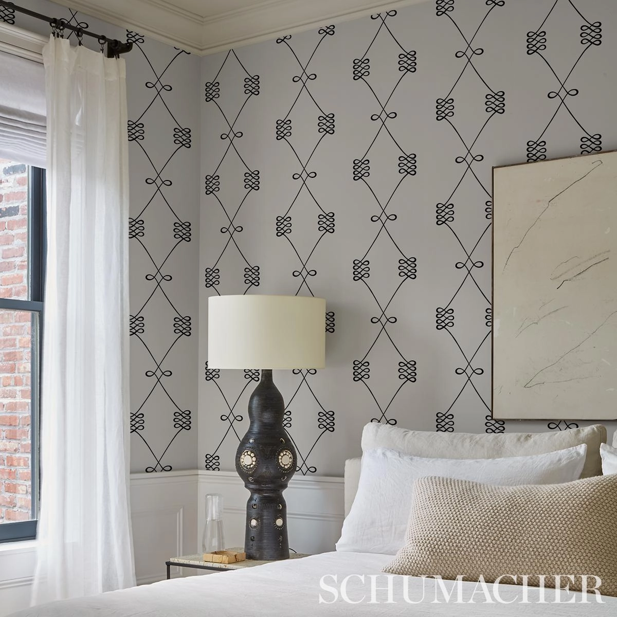 Schumacher Nicolette Wallpaper 