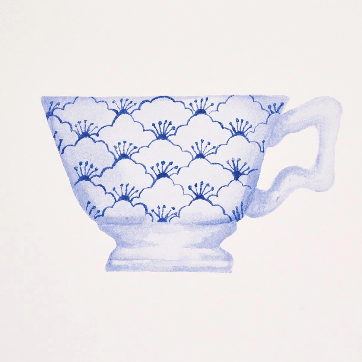Schumacher Onie's Teacups Wallpaper