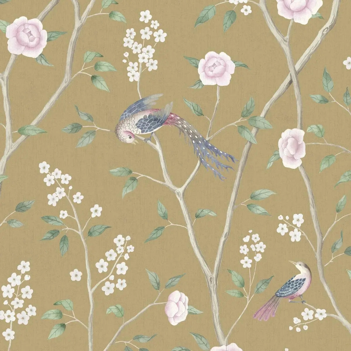 Schumacher Paradise Birds Wallpaper