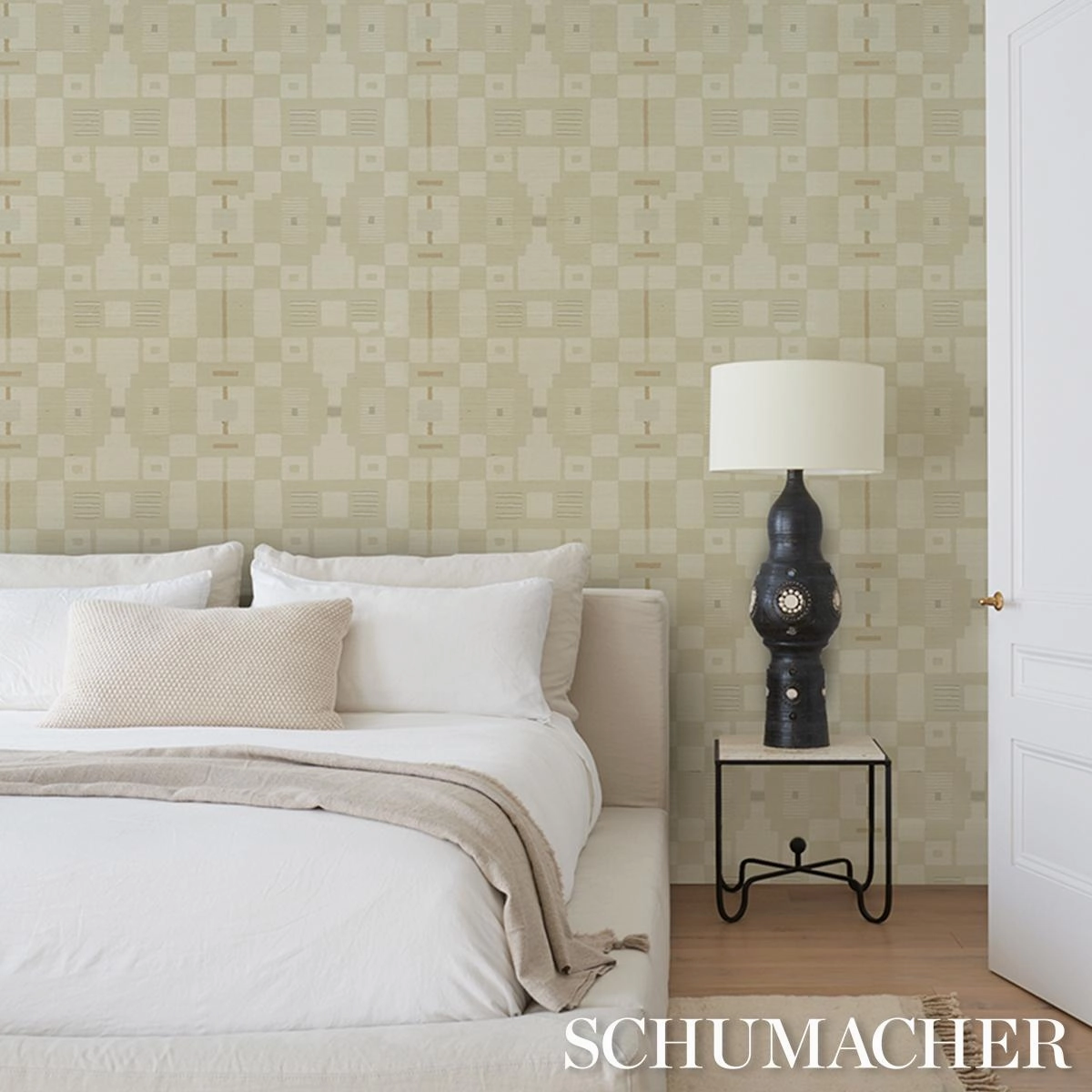 Schumacher Periscope Sisal Wallpaper 