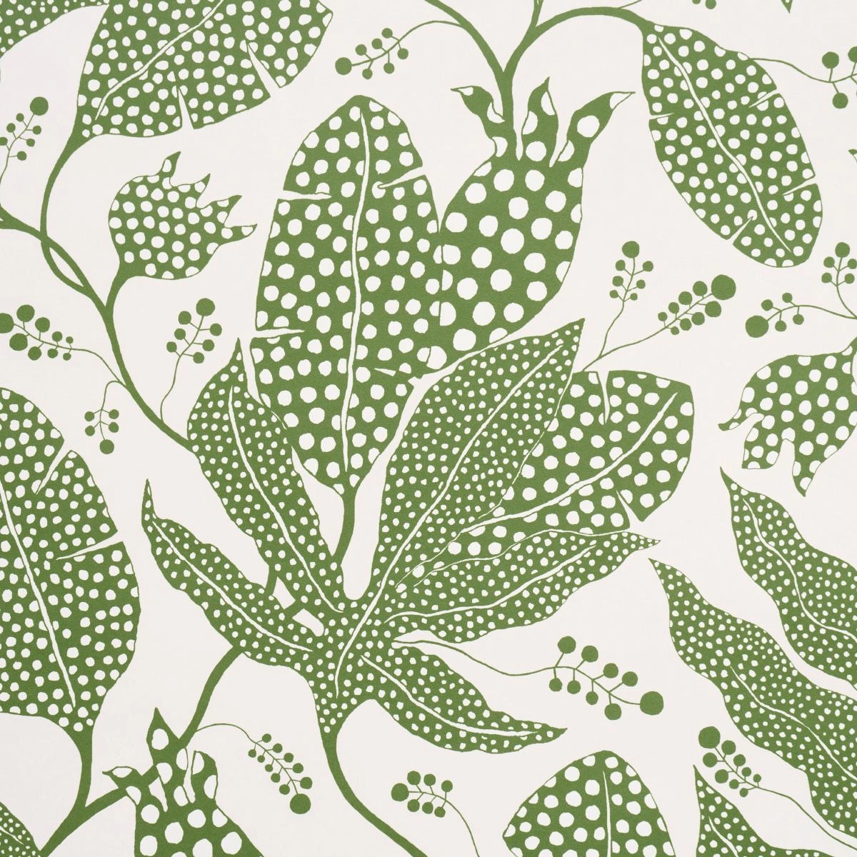 Schumacher Polka Dot Jungle Wallpaper