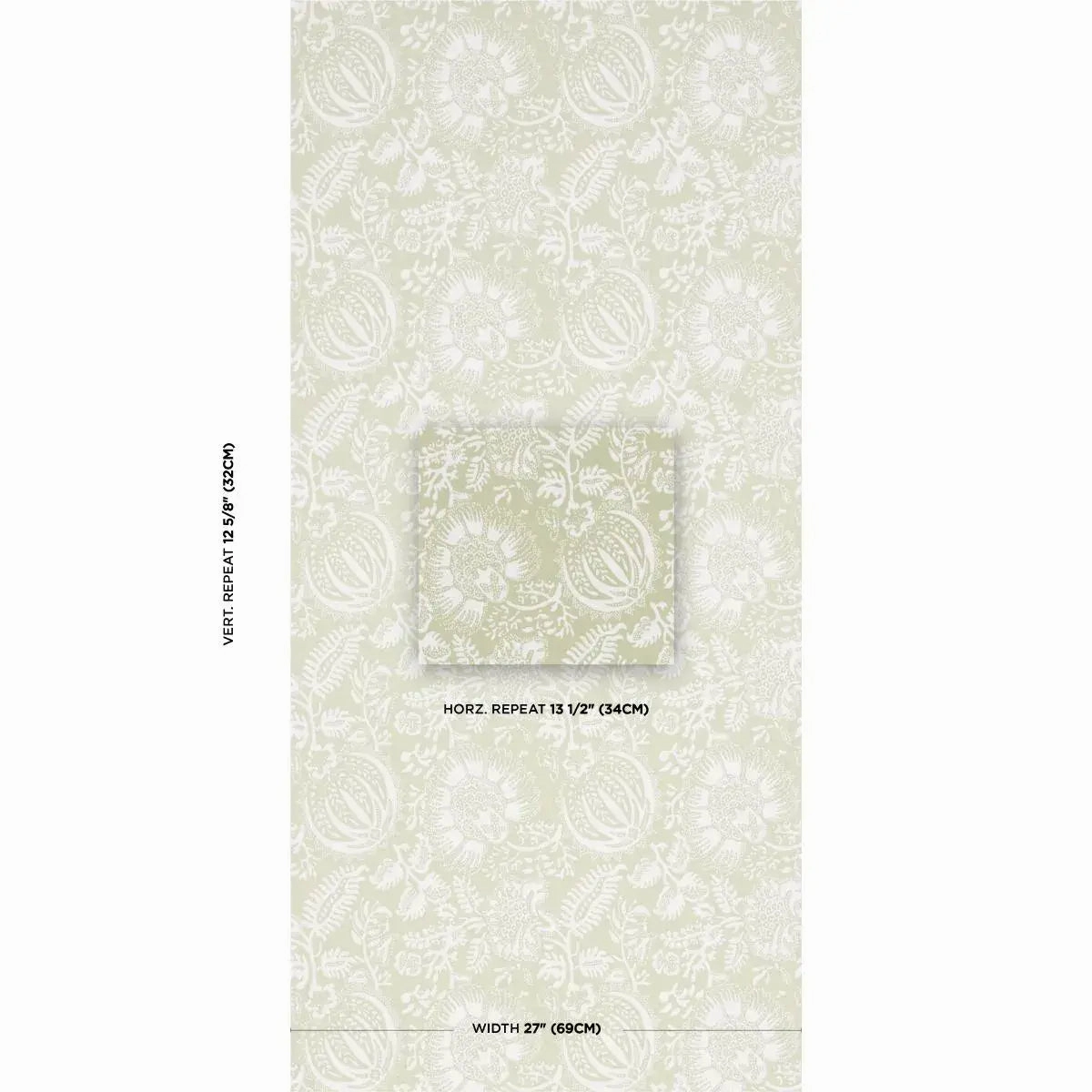 Schumacher Pomegranate Print Wallpaper