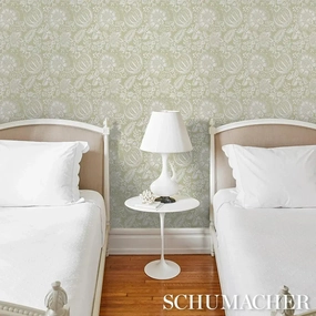 Schumacher Pomegranate Print Wallpaper 