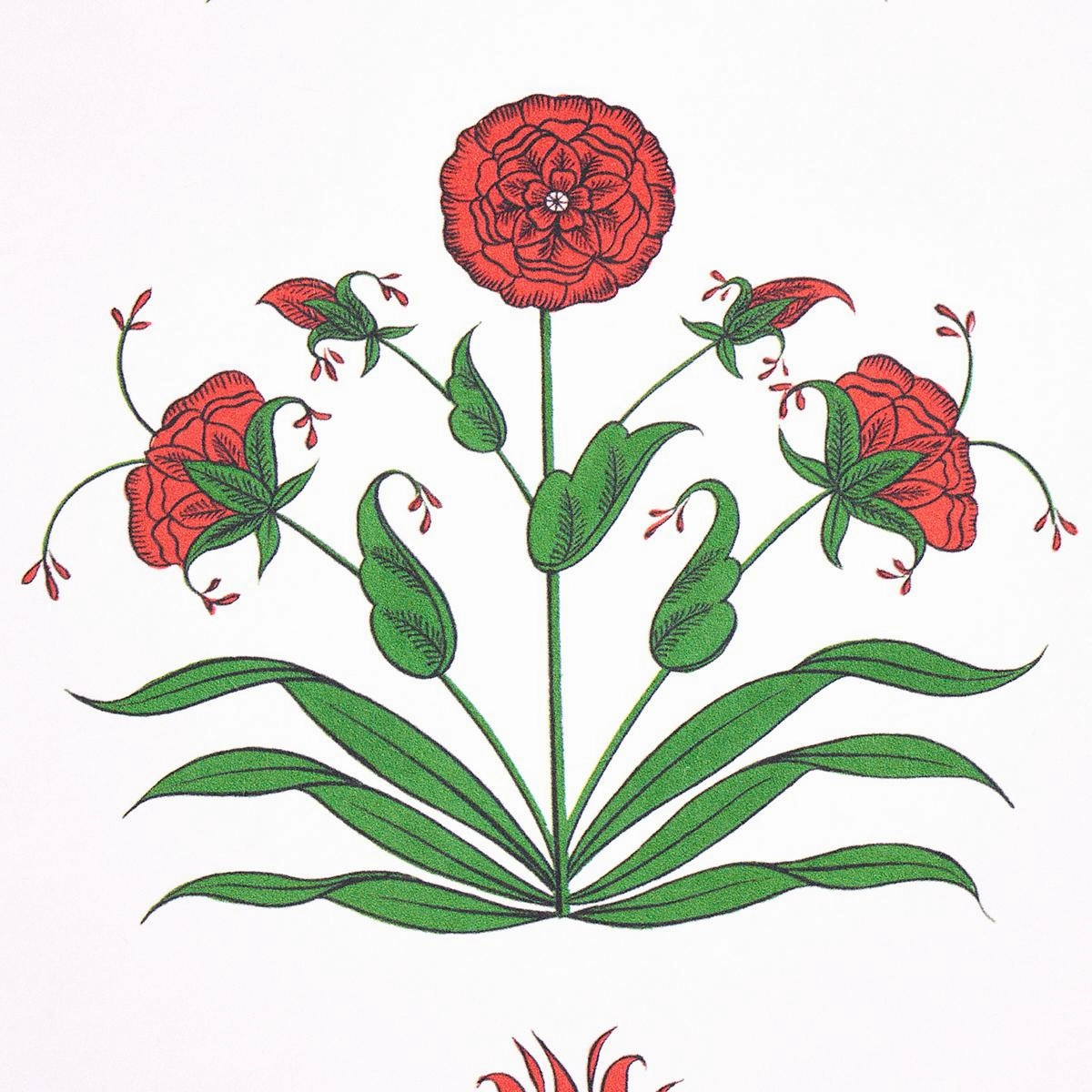 Schumacher Poppy Stripes Wallpaper