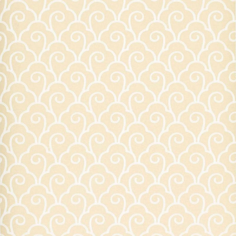 Schumacher Scallop Filigree Wallpaper 