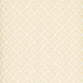 Schumacher Scallop Filigree Wallpaper 