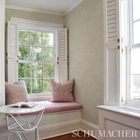 Schumacher Secret Garden Print Wallpaper 
