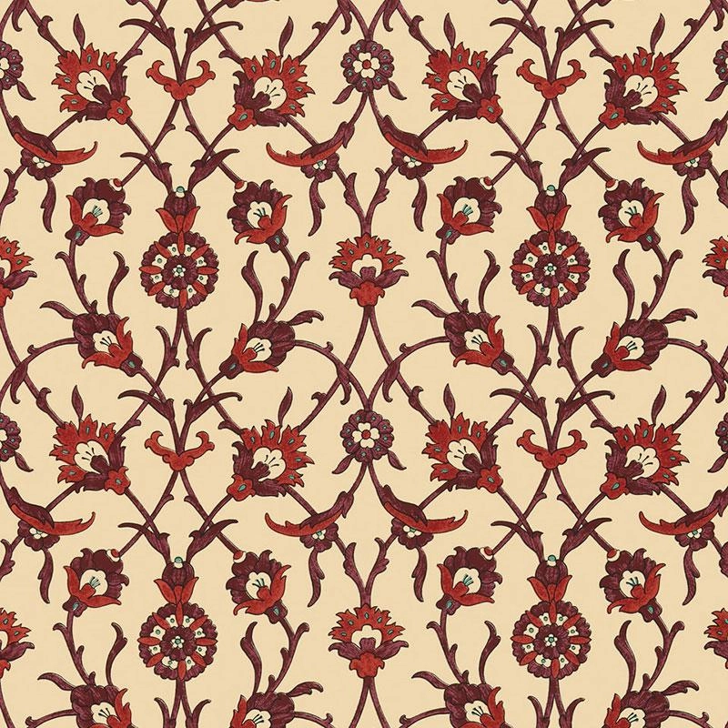 Schumacher Sultan's Trellis Wallpaper