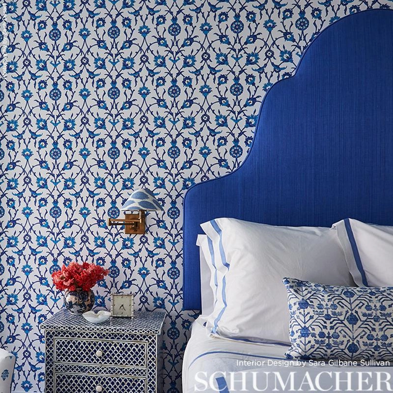 Schumacher Sultan's Trellis Wallpaper 