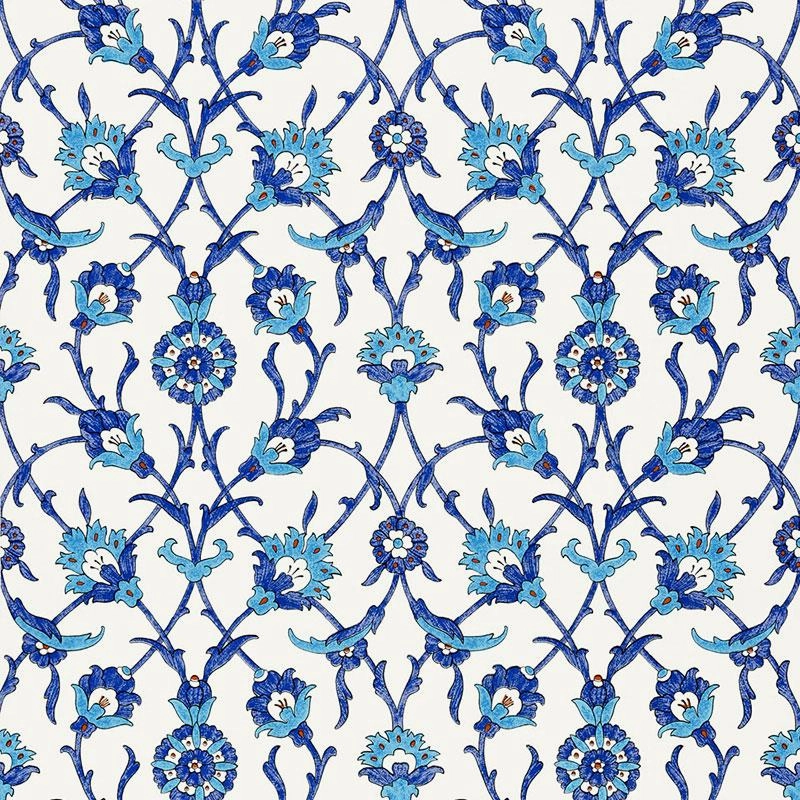 Schumacher Sultan's Trellis Wallpaper
