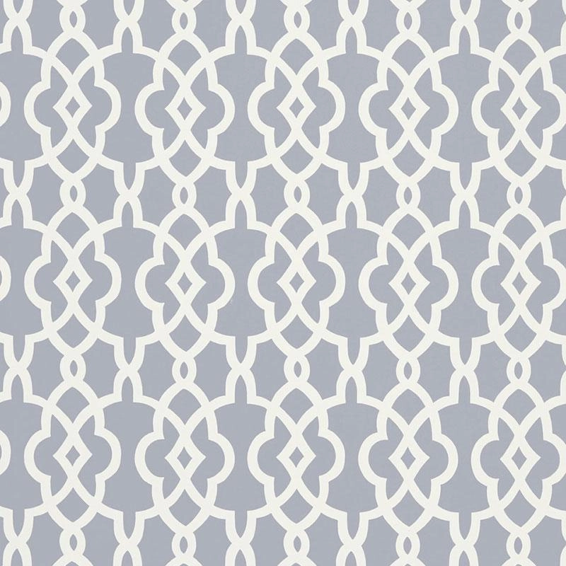 Schumacher Summer Palace Fret Wallpaper