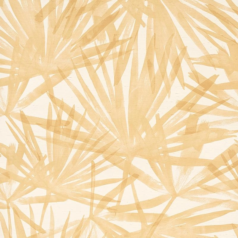 Schumacher Sunlit Palm Sisal Wallpaper