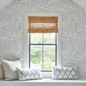 Schumacher Sunlit Palm Sisal Wallpaper 