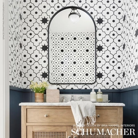 Schumacher Taj Trellis Wallpaper 