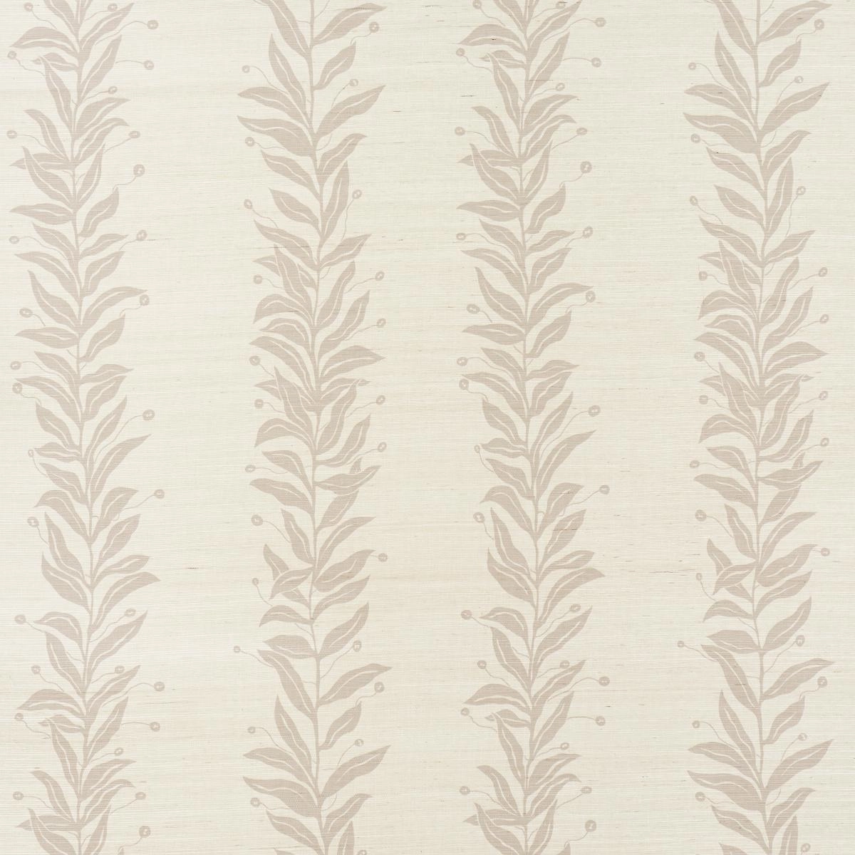 Schumacher Tendril Stripe Sisal Wallpaper