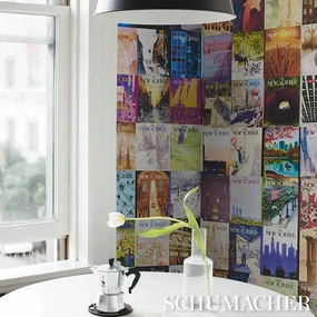 Schumacher The New Yorker City-View Covers Wallpaper 