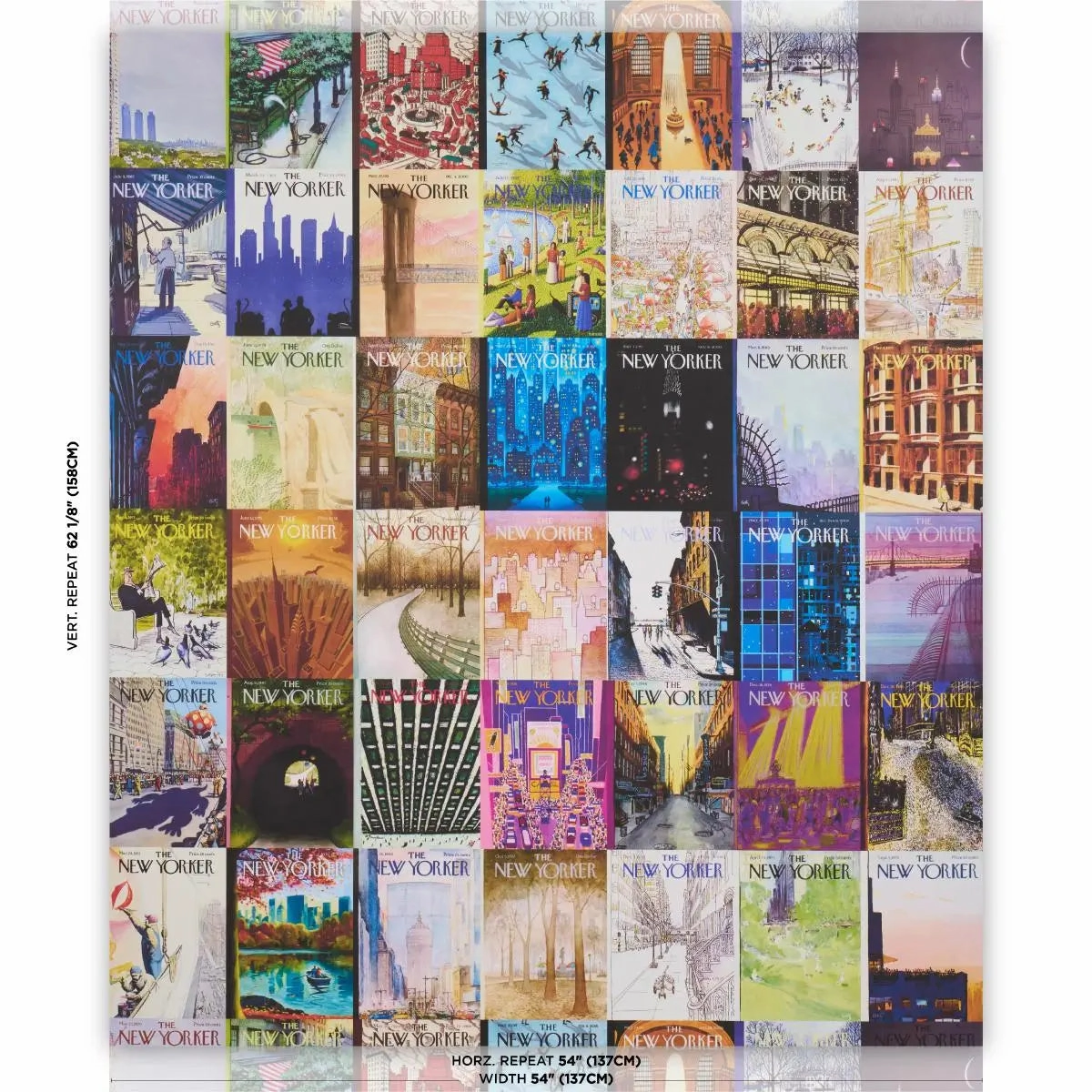 Schumacher The New Yorker City-View Covers Wallpaper