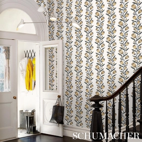 Schumacher Thistle Vine Wallpaper 