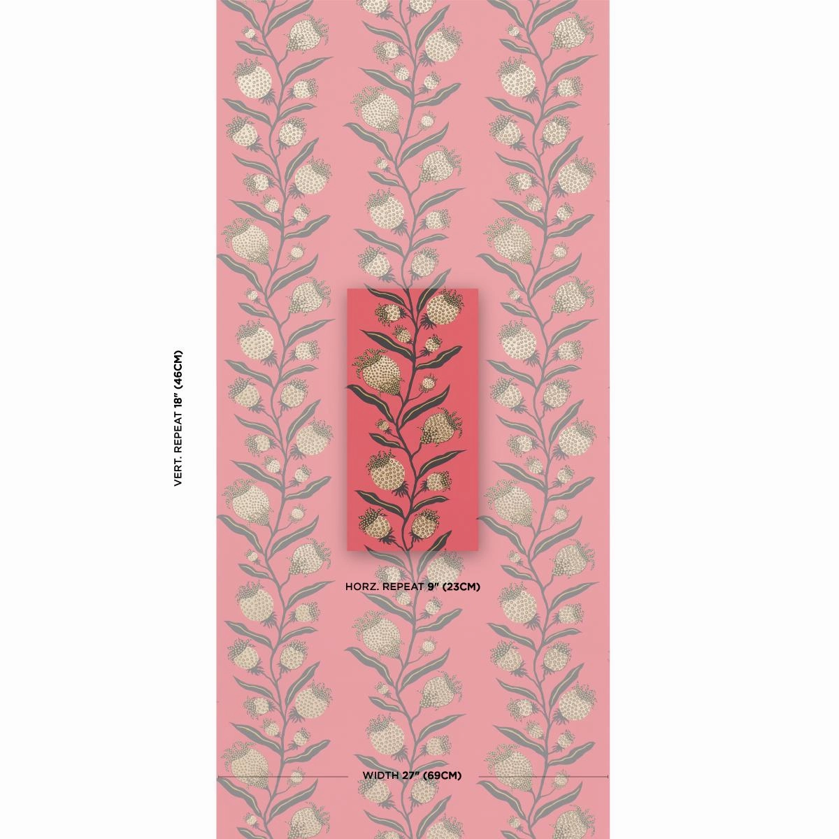 Schumacher Thistle Vine Wallpaper