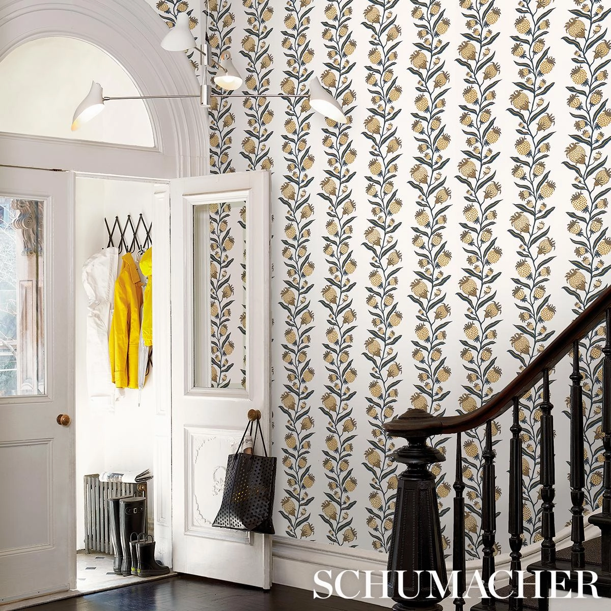 Schumacher Thistle Vine Wallpaper 