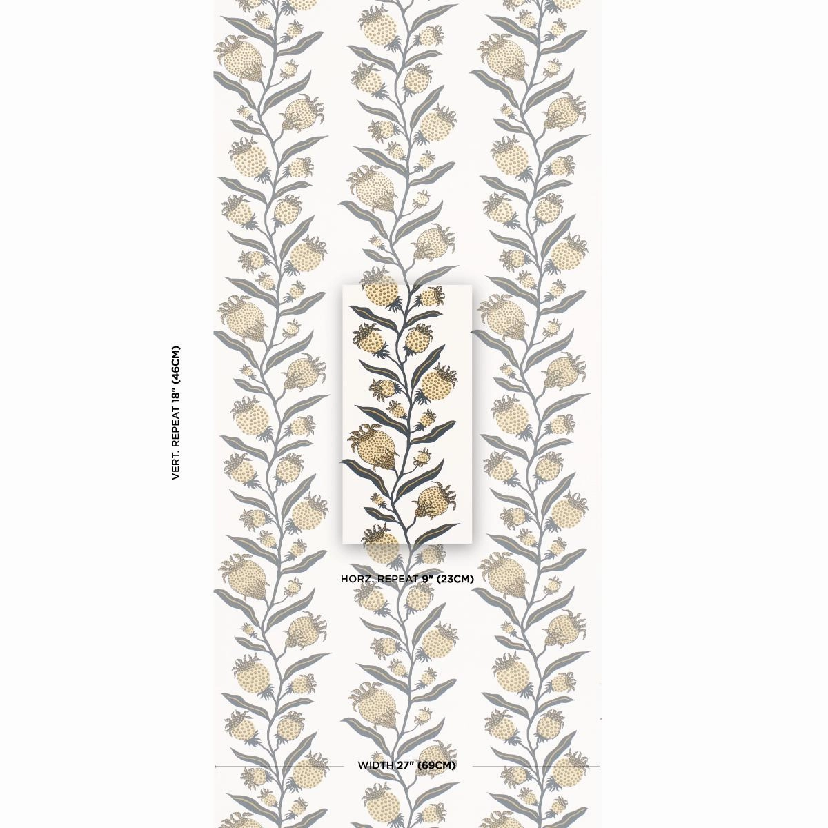 Schumacher Thistle Vine Wallpaper
